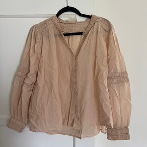 MIRTH Bierut Blouse in Peach Small